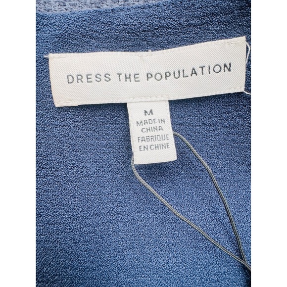 Dress the Population Elle Sheath Dress, Navy Blue Size Medium, Classic Chic NWT‎ - Picture 6 of 7